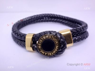 Copy Mont Blanc Meisterstuck Leather Bracelet